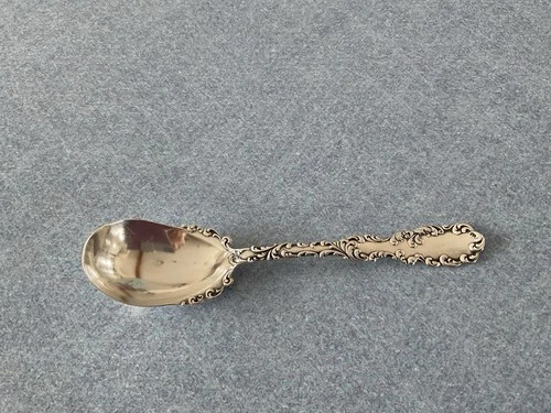 Sterling Silver Sugar Spoon, R Wallace & Son, Pat. 1892