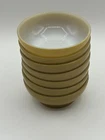 Vintage Lot/7 Anchor Hocking Fire King Harvest Gold Mustard Yellow Bowls 4.75"