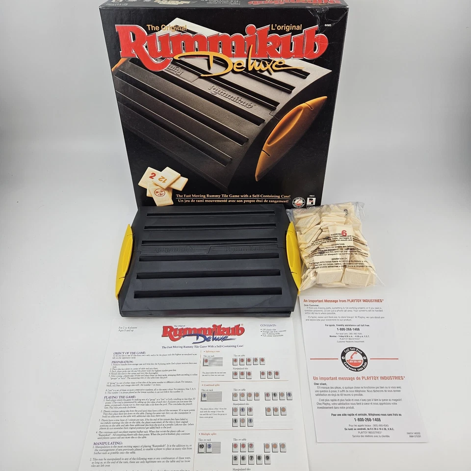 Playtoy Rummikub Board Game Deluxe Edition Vintage 1998 Complete Original Box - Image 2 of 4