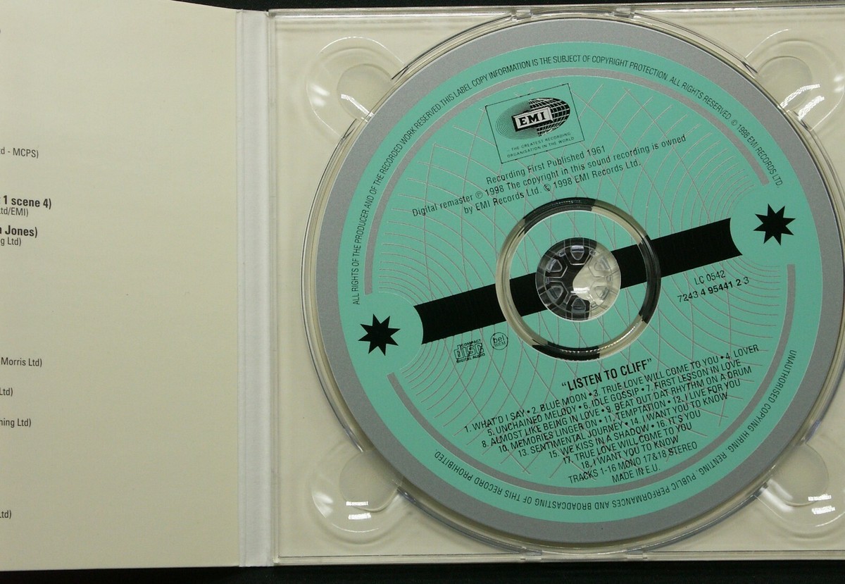 Listen To Cliff (Mono/Stereo) Import by Cliff Richard 1998