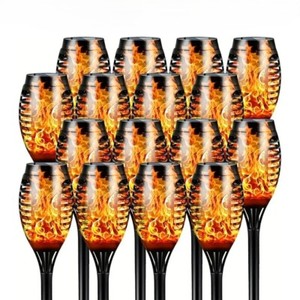 12pcs Solaire TiKi Lumières de torche avec flammes enflammées - Imperméable par AvalonUP