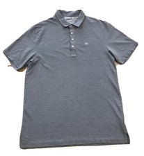 Travis Mathew Polo Shirt Men  s Sz Large Gray Golf Performance Short Sleeve