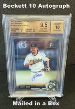 AUSTIN BECK 2017 Bowman Chrome Draft Autographs #CDAAB BGS 9.5 _ AUTO 10