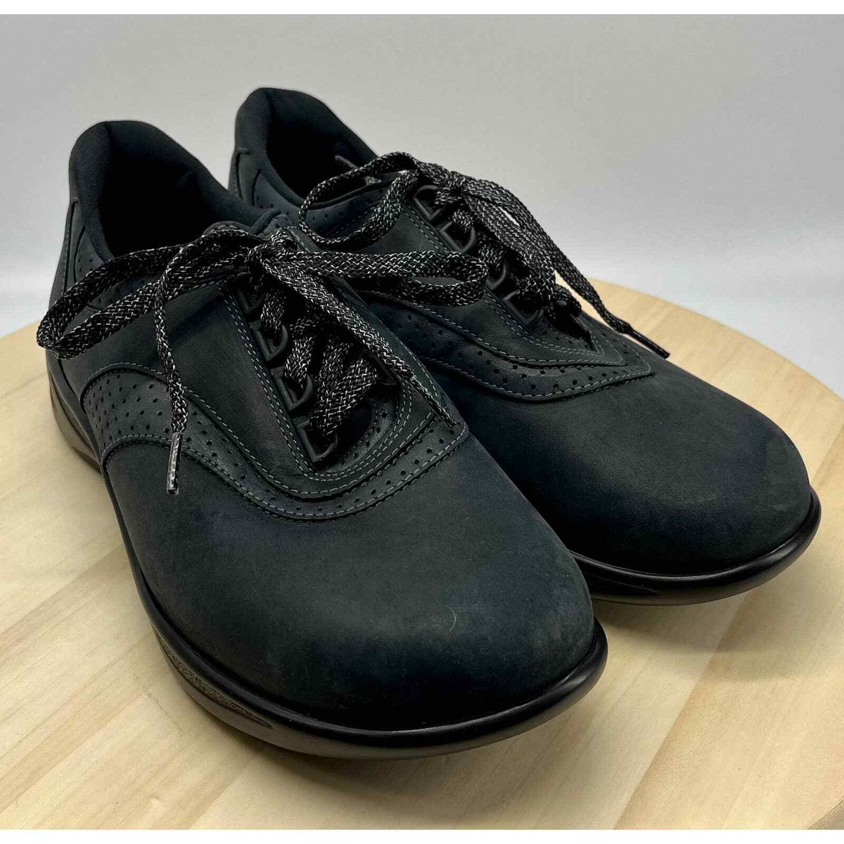 SAS Black Women's EASY WALKING Comfort Shoe sz 8WW (S1676)