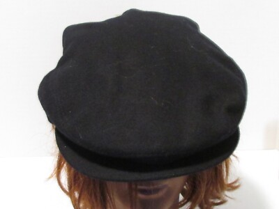 NWT Perry Ellis Black Medium Newboy Hat