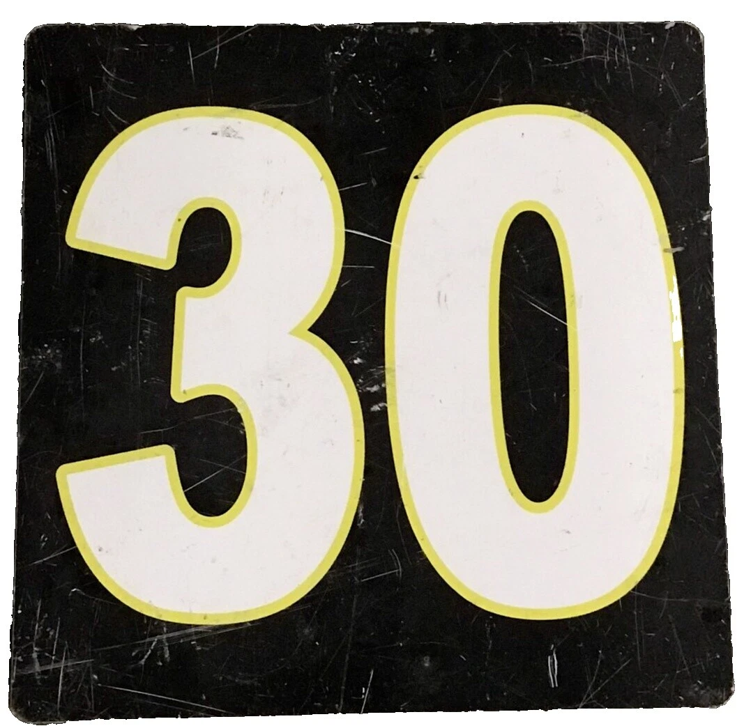 Los números de industrial negro Placas Y Letreros Decoración para el Hogar