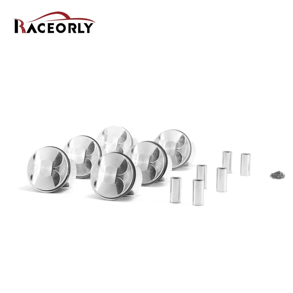 RACEORLY Pistons Rings 81mm For Audi A6 C6 2.4L 2005-2012 06E107065AR Foto 2 de 4