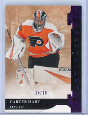 Carter Hart - 2019-2020 Upper Deck Artifacts purple foil parallel /20 SSP