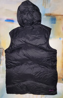 Nike 6.0 Goose Down puffer Vest hoodie black Men's S RUNS
