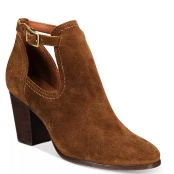 NWT Frye Meghan Shootie Suede Bootie Chestnut 7 eBay