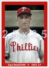 Saul Rogovin - 1955-57 Philadelphia Phillies - choose a style - colorized print
