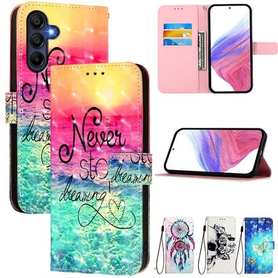 HandyHülle mit Motiv SchutzTasche Flip Wallet Case PU Leder Book Cover Klappetui