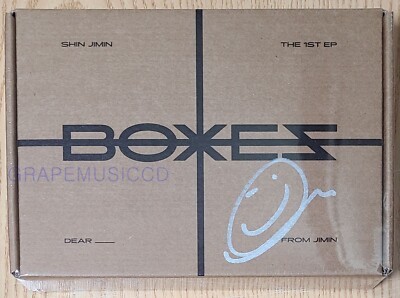 SHIN JI MIN AOA BOXES 1st EP K-POP REAL SIGNED AUTOGRAPHED CD SEALED