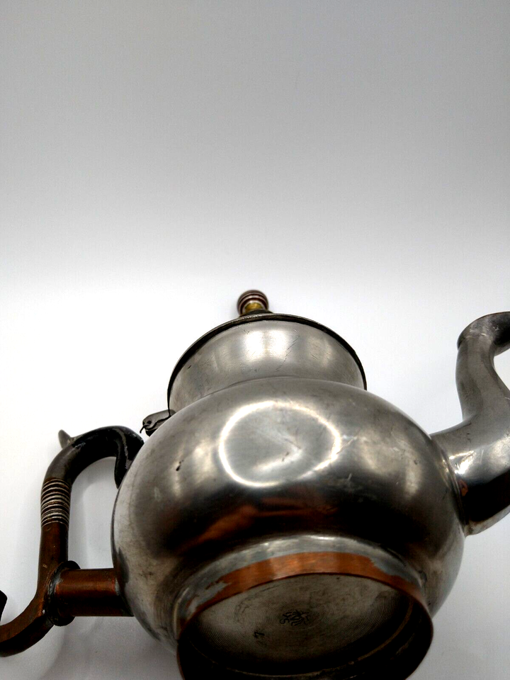 Vintage African Tuareg Tea Pot Hand Crafted Pewter an Copper eBay
