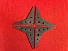 Tiny Circle Steel Gusset 3/16" Mild Steel Weld On 4" x 4" Rat Rod Cage Buggy x4