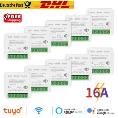 Mini WIFI Smart Licht Schalter Modul 16A ZigBee HomeKit Für Alexa Google Home DE