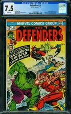 DEFENDERS 13 CGC 7.5 WHITE PAGE  A3