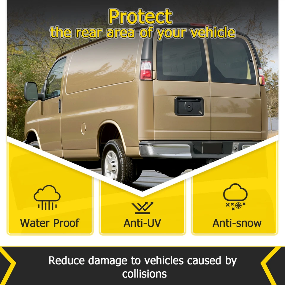 2Pcs Rear Quarter Panel Extension Left & Right For Chevrolet Express 3500 96-23 - Image 2 of 4