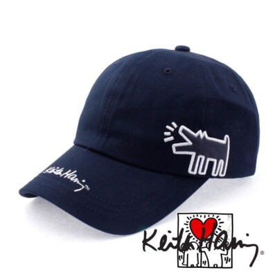 Keith Haring Pop Art Dog Rubber Patch Baseball Cap Hat 100