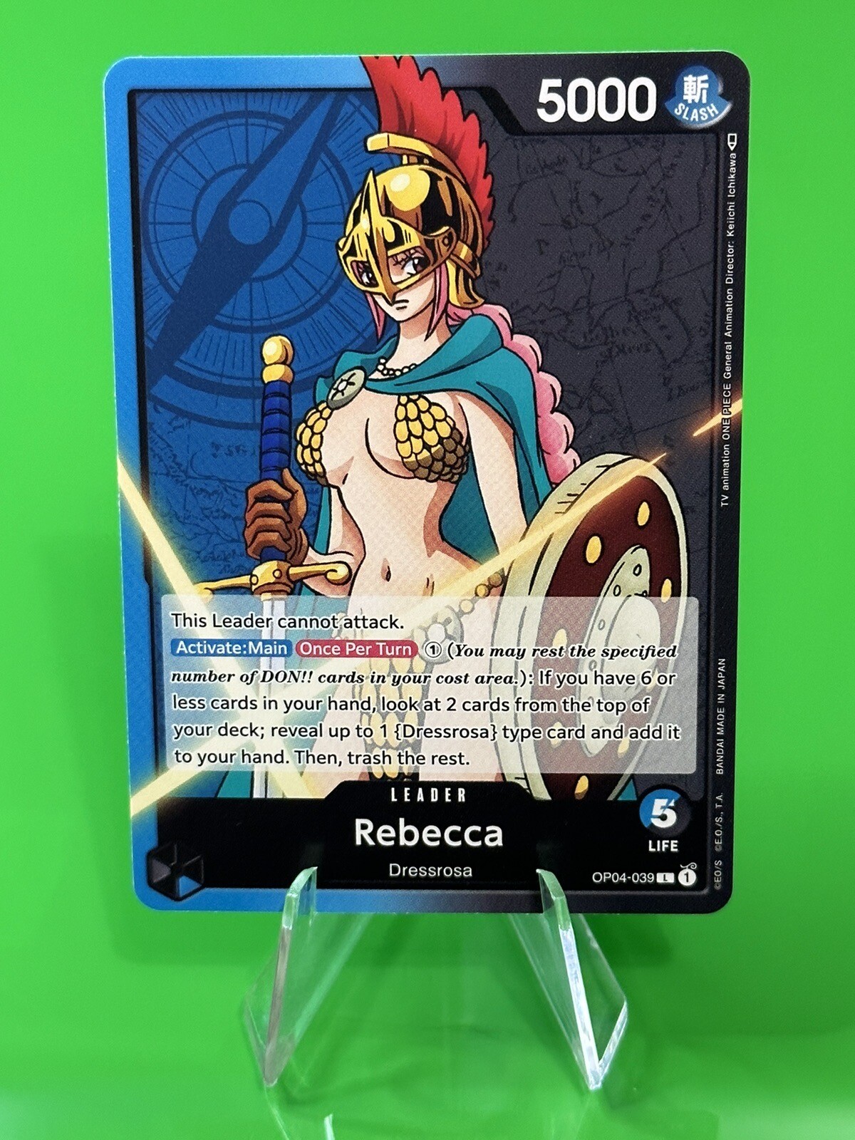 π₯π₯One Piece Series 4 Kingdoms of Intrigue Rebecca OP04-039 Leader!!π₯π₯