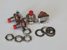 SWITCHCRAFT 951 Tiny-Switch Pushbutton SPST NORMALLY OPEN - LOT OF 4 Switches