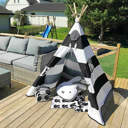 Kinder Spielzelt Zelt Indianerzelt Tipi Zelt Outdoor Indoor Spielhaus Stabil DHL - Bild 10 von 30