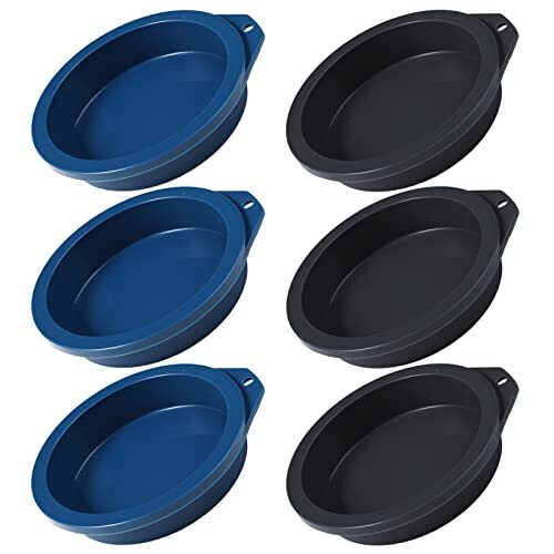 Air Fryer Egg Mold 6PCS Round Silicone Molds for Baking Muffin Top Pan 4 inch - Picture 2 of 8