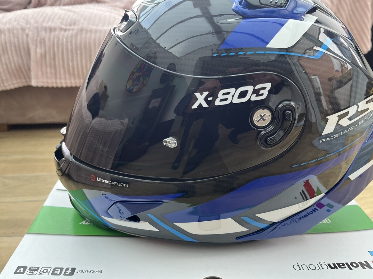 X-Lite X803 RS Red 013 Carbon HOT LAP Removable Spoiler Motorbike