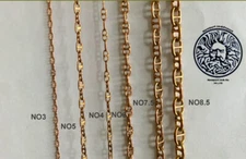 Brass Stud Link Anchor Chain STUDDED LINK ANCHOR CHAIN RC MODEL- 900 mm