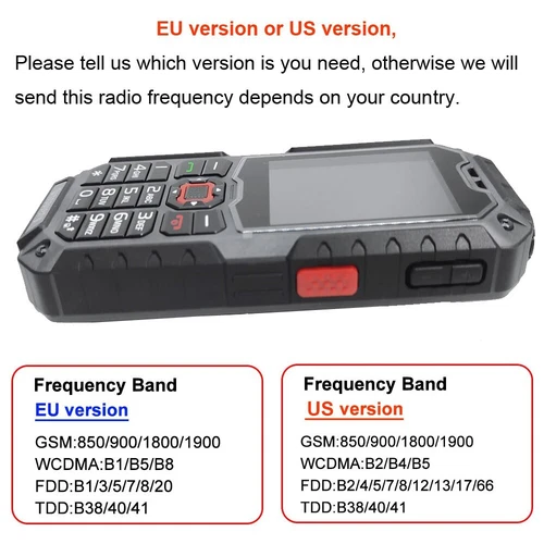 Radio de red ANYSECU S9 4G - IP68 RTOS teléfono móvil real-PTT global PTT 2 PIEZAS - Imagen 2 de 7