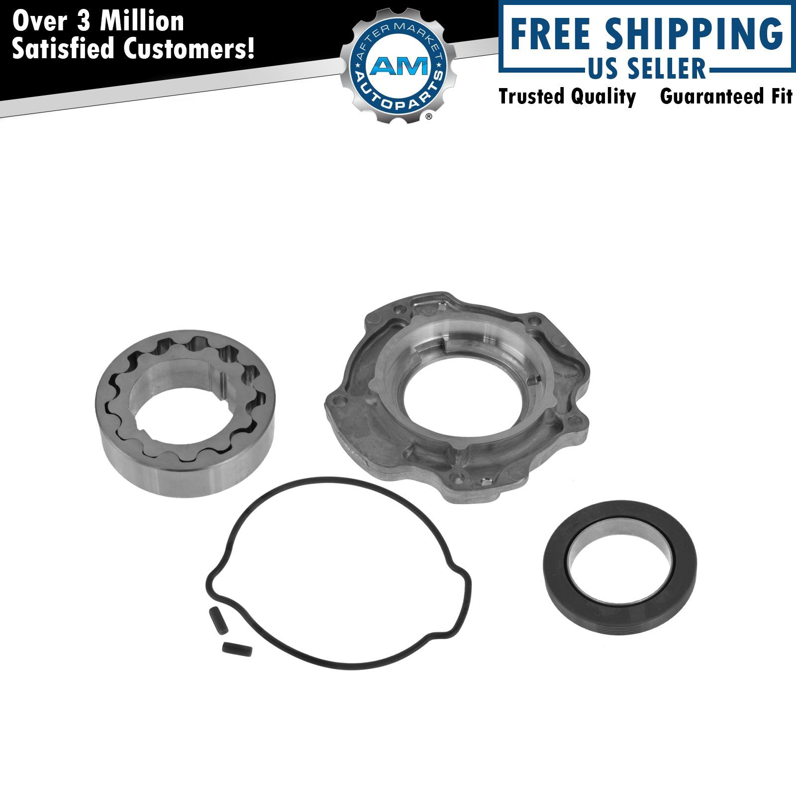 OEM Oil Pump w/ Front Cover Gasket Seal Kit for Ford 6.0L Turbo Diesel