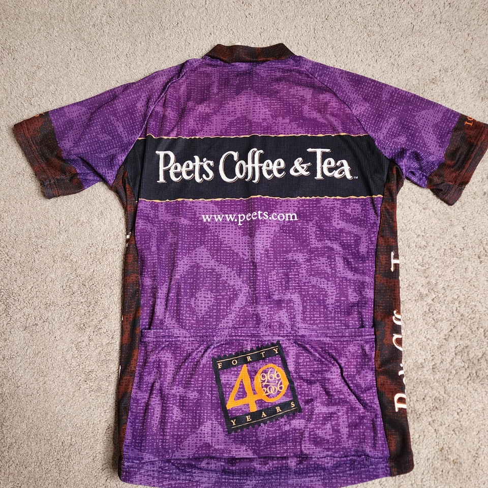 VTG Peet’s Coffee Cycling Jersey Men’s Large Voler Made in USA Anniversary - Image 3 of 4
