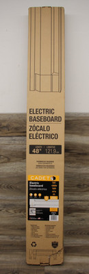Cadet 48'' Electric Baseboard Heater, White, 1000W, 120V 4F1000-1W
