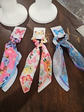 Butterfly Hair Clip And Scrunchies Combo Brand New Lot Of 3. Cheap Fast Shipping