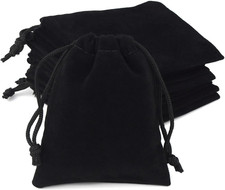 10 Pieces Velvet Drawstring Jewelry Pouches - Gift Bags for Wedding Party Favors