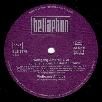 Wolfgang Ambros - Live (...Auf Ana Langen, Fi (Vinyl 2LP - 1979 - DE - Original)