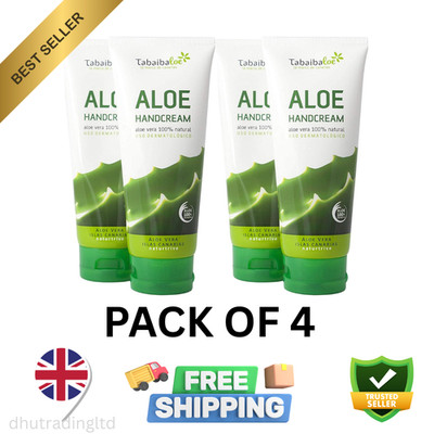 Tabaiba Aloe Vera Handcreme 100 ml Packung mit 4 Stück - BRANDNEU