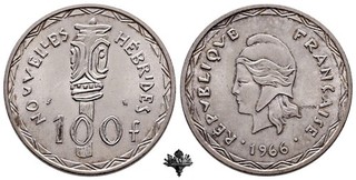 FRANKREICH 100 francs 1966 SILVER Silbermünze franken France