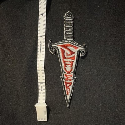 Slayer Dagger Logo Patch Thrash Metal Sew On Battle Jacket Patch vintage 1998
