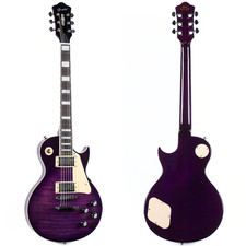 Grote LP Electric Guitar Solid Body Stainless Steel Fret Purple 