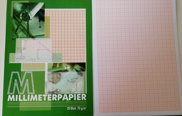 Millimeterpapier DIN A4 Millimeterblock / 70 G/Qm - 20 Blatt-image