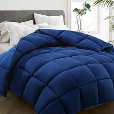  All Season Queen Size Bed Comforter - Cooling Down Queen（88*88） Navy