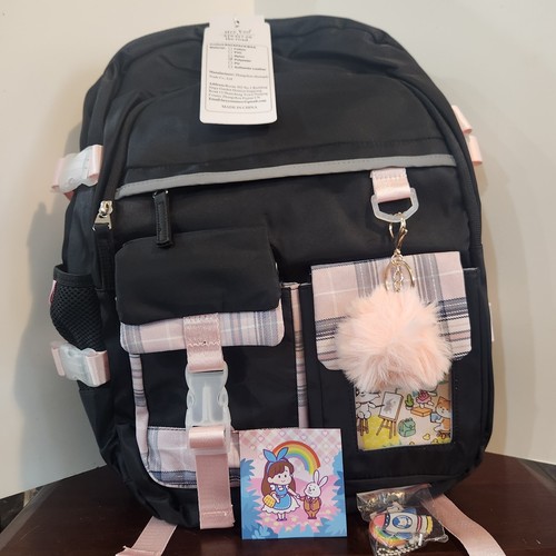 NEU Hey Yoo Rucksack Always On The Road Pink Schwarz Kinder Mädchen Damen Ausverkauft!