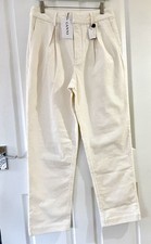 GANNI Corduroy Trousers Women's Size U.K. 10 EU 38 High Waisted Front Pleated