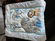 Bedtime Originals Jungle Fun Crib Bedding Set with Elephant Lion Monkey and Safa