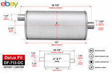 Delux Fit Df-713-oc Stock Replacement Exhaust Muffler