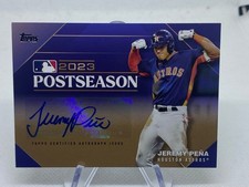 2024 Topps Jeremy Pena #PPA-JP Postseason Performance Auto Gold /25