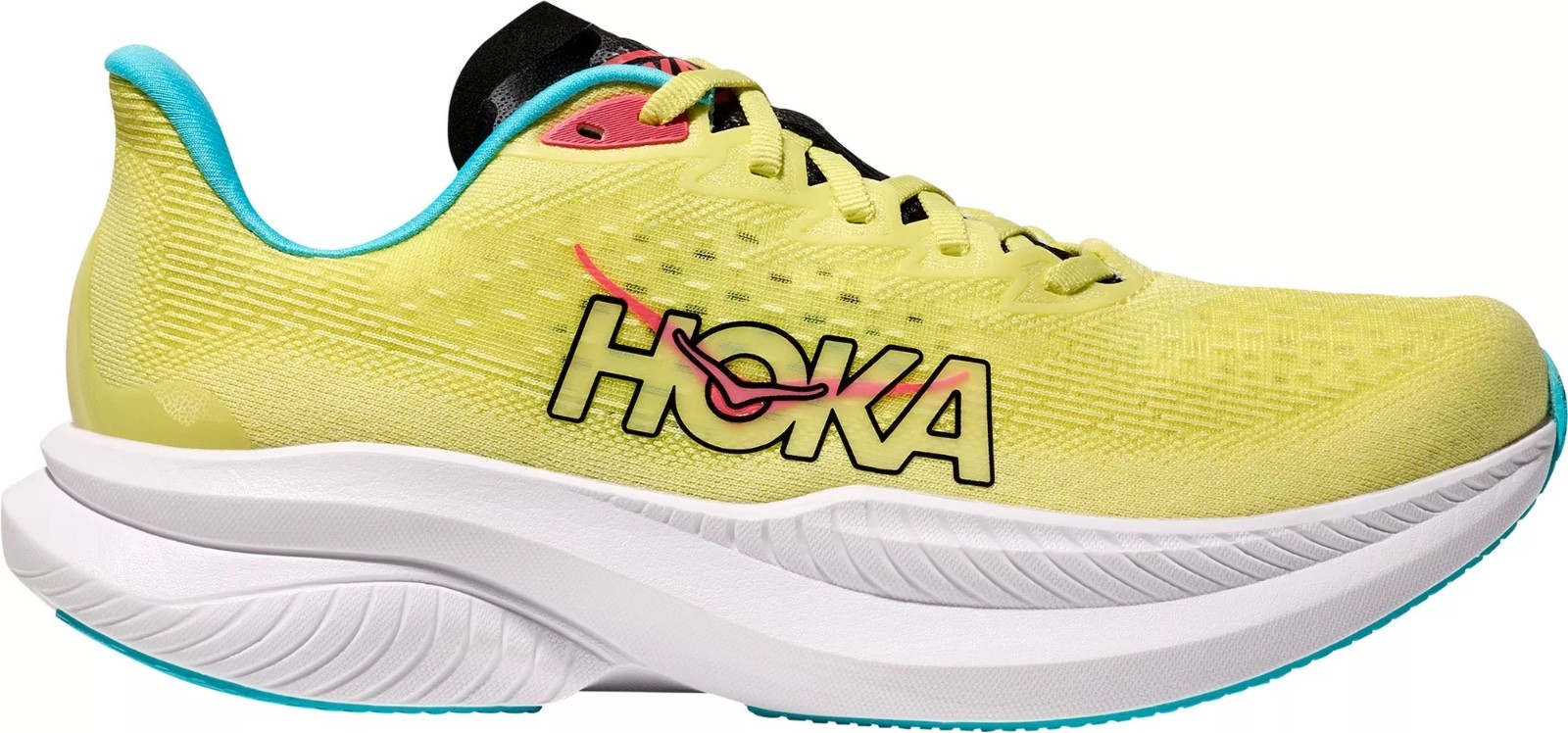 Hoka One One Mach 6 Running Shoes Size 14 D Yellow Whit Black 1147790 YZC
