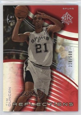 2003 Upper Deck Triple Dimensions Reflections Ruby /500 Tim Duncan #75 HOF 0h3w