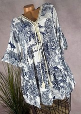 luftiges A-linie  sommer KLEID Stufen Tunika ...